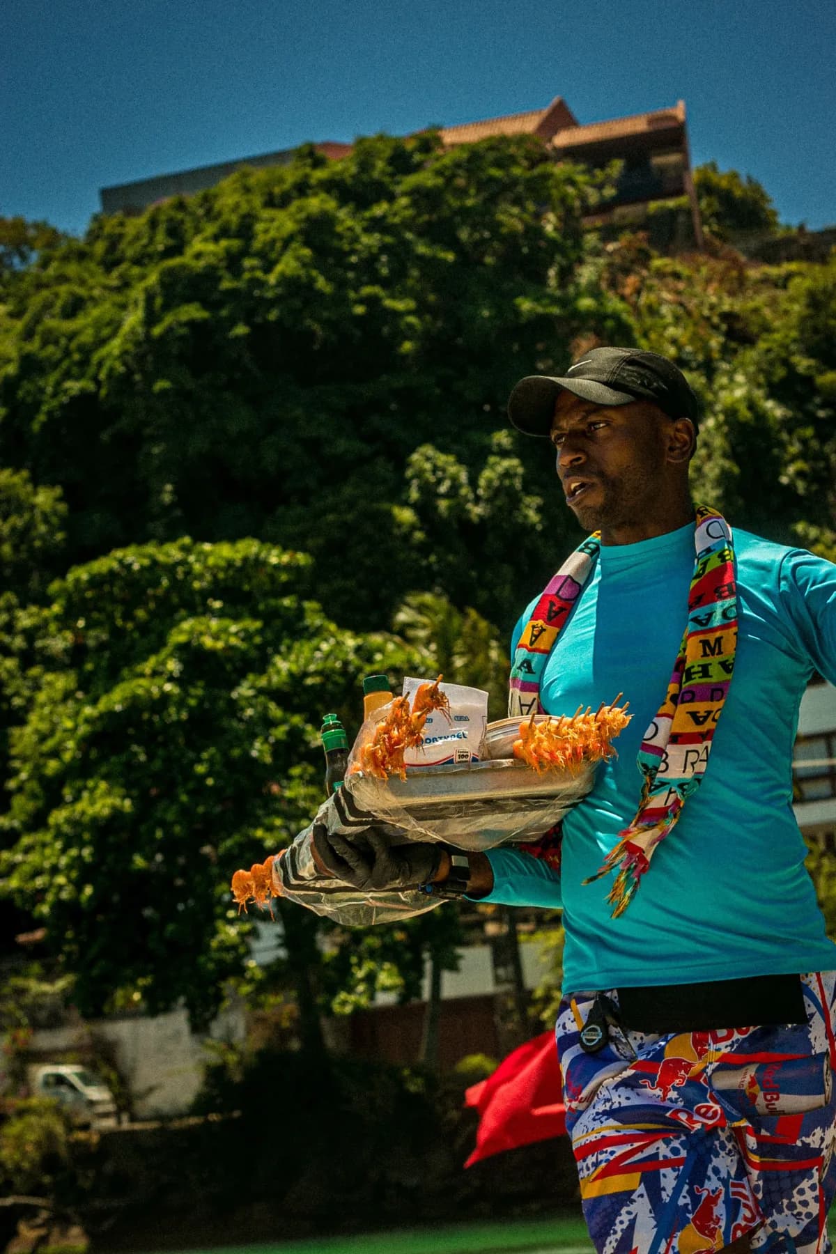 Crew member welcoming guests aboard